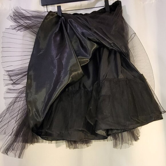 NWT White House Black Market Pleated Tulle and Velvet Mini Skirt XS - Picture 6 of 6